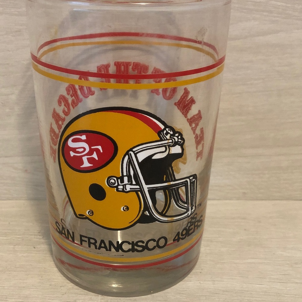San Francisco 49ers Team of The Decade Vintage 16oz. Drinking Glass Pls Read